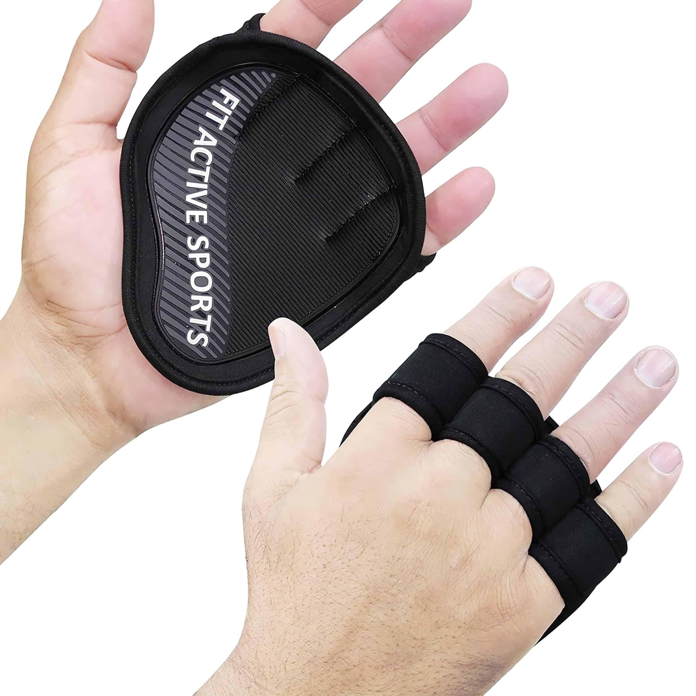 Guantes de Levantamiento de Pesas Fit Active -Gris