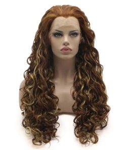 Pelucas de Encaje Sintético Lushy Hair Rizado Largo 26