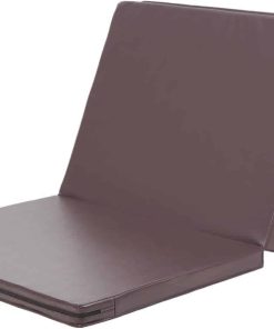 Tapete de gimnasia plegable de 3 secciones -Café/3-secciones