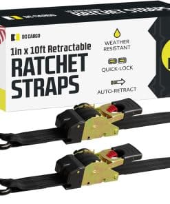 Correas de trinquete retráctiles DC Cargo Mall, paquete de