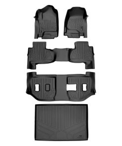 Juego de tapetes de piso 3 filas y protector de maletero