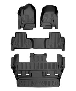 Juego de tapetes MAXLINER a medida para 3 filas color negro