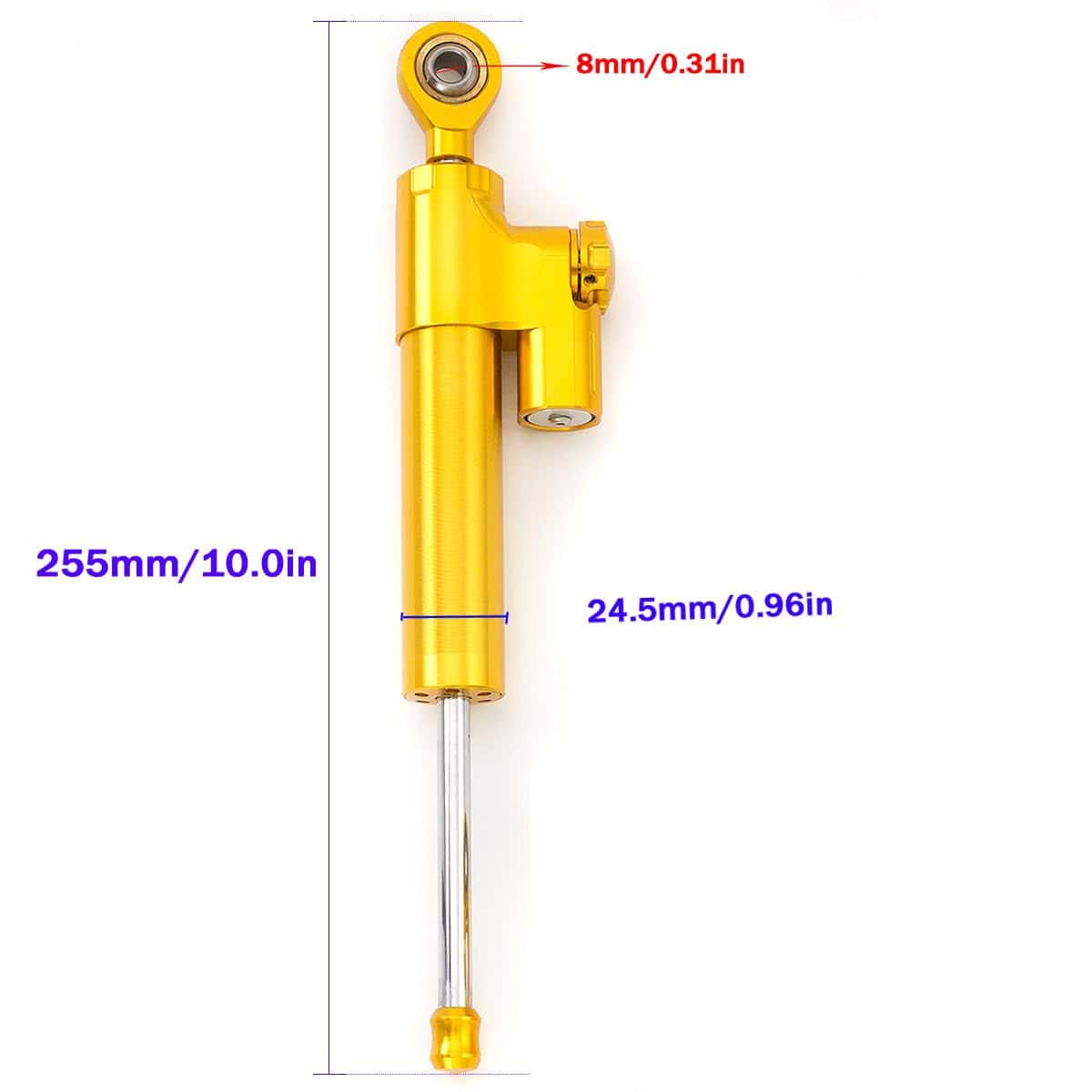Amortiguador estabilizador de dirección CNC para -Dorado - Imagen 3