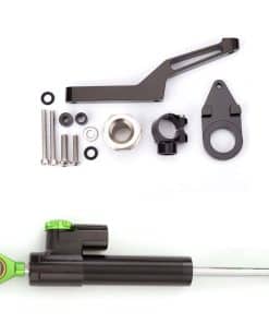 Amortiguador de dirección CNC para -Negro-Verde