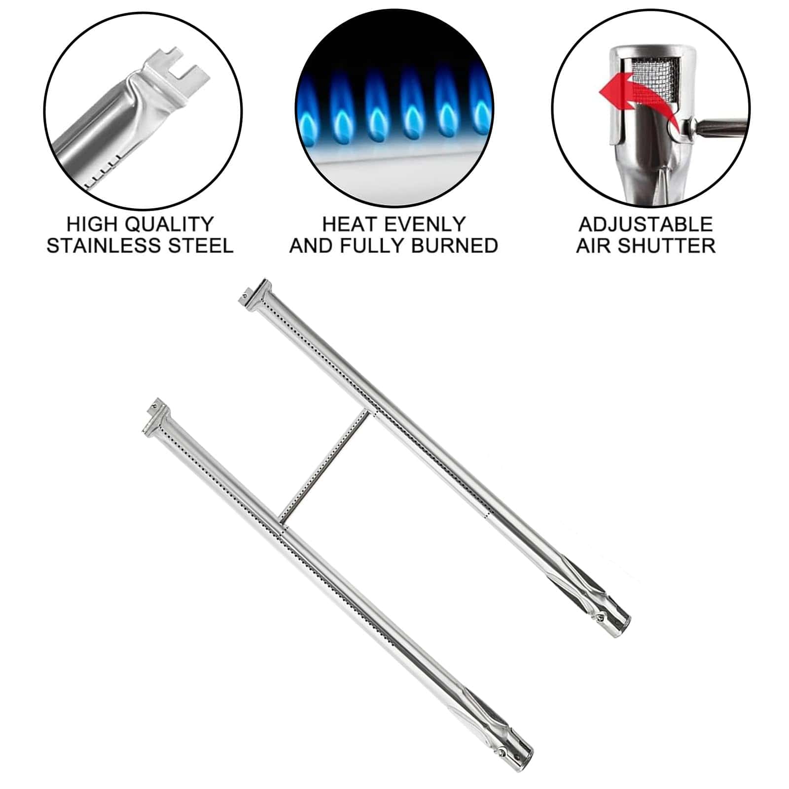 Kit de 2 quemadores de tubo para Weber Summit 2000 al 2006 - Imagen 4