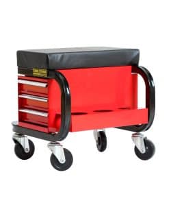 Caja de herramientas TANKSTORM con asiento tipo rampa