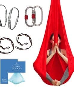 Aum Active Aerial Silk Yoga Hammock & Swing -Rojo