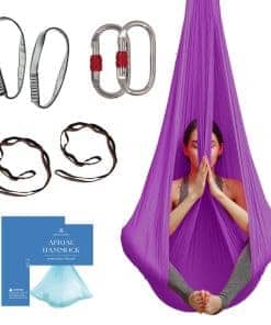 Hamaca y Columpio de Yoga Aéreo Aum -Morado Real