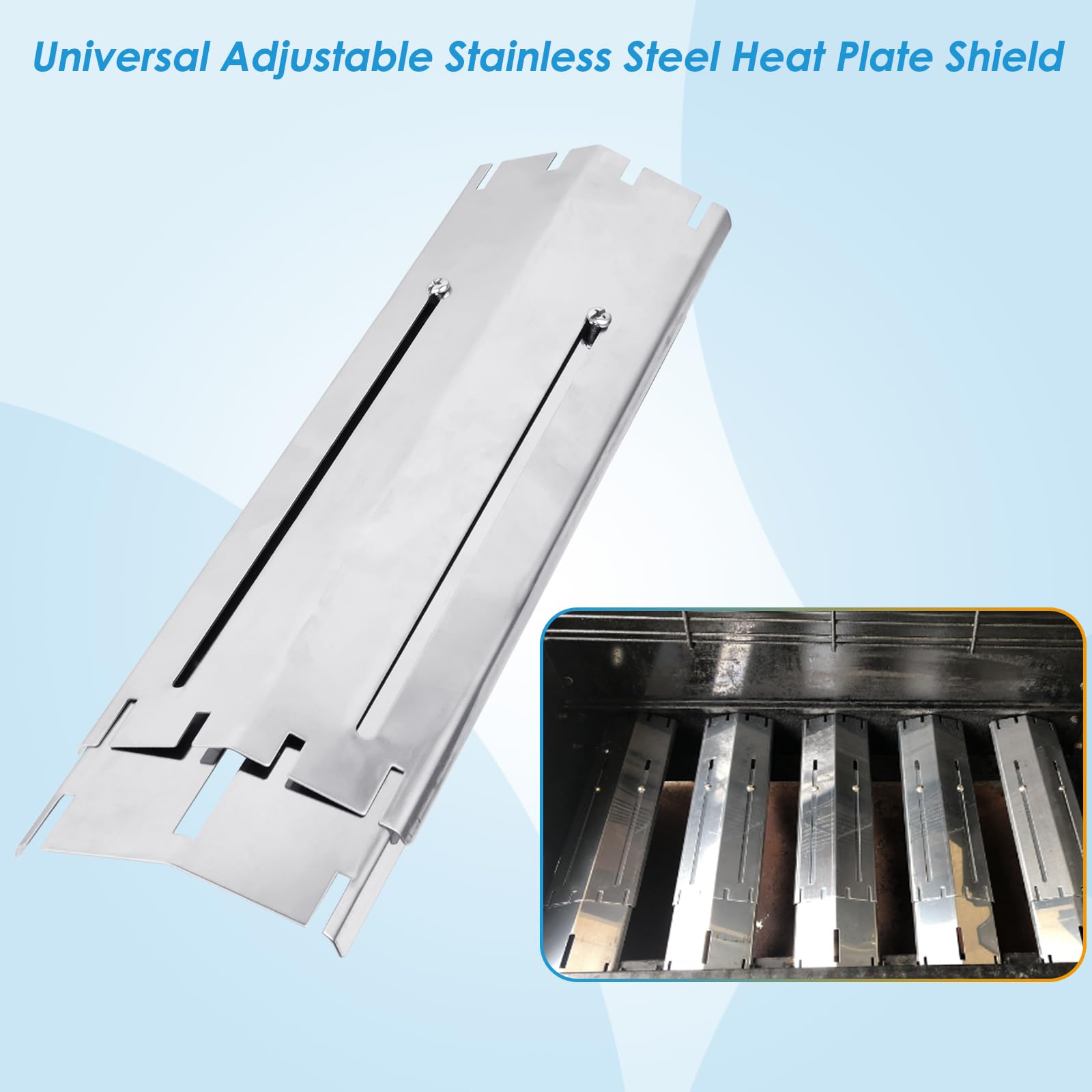 5-Pack Placas de Calor para Parrilla Universal Extensible - Imagen 5