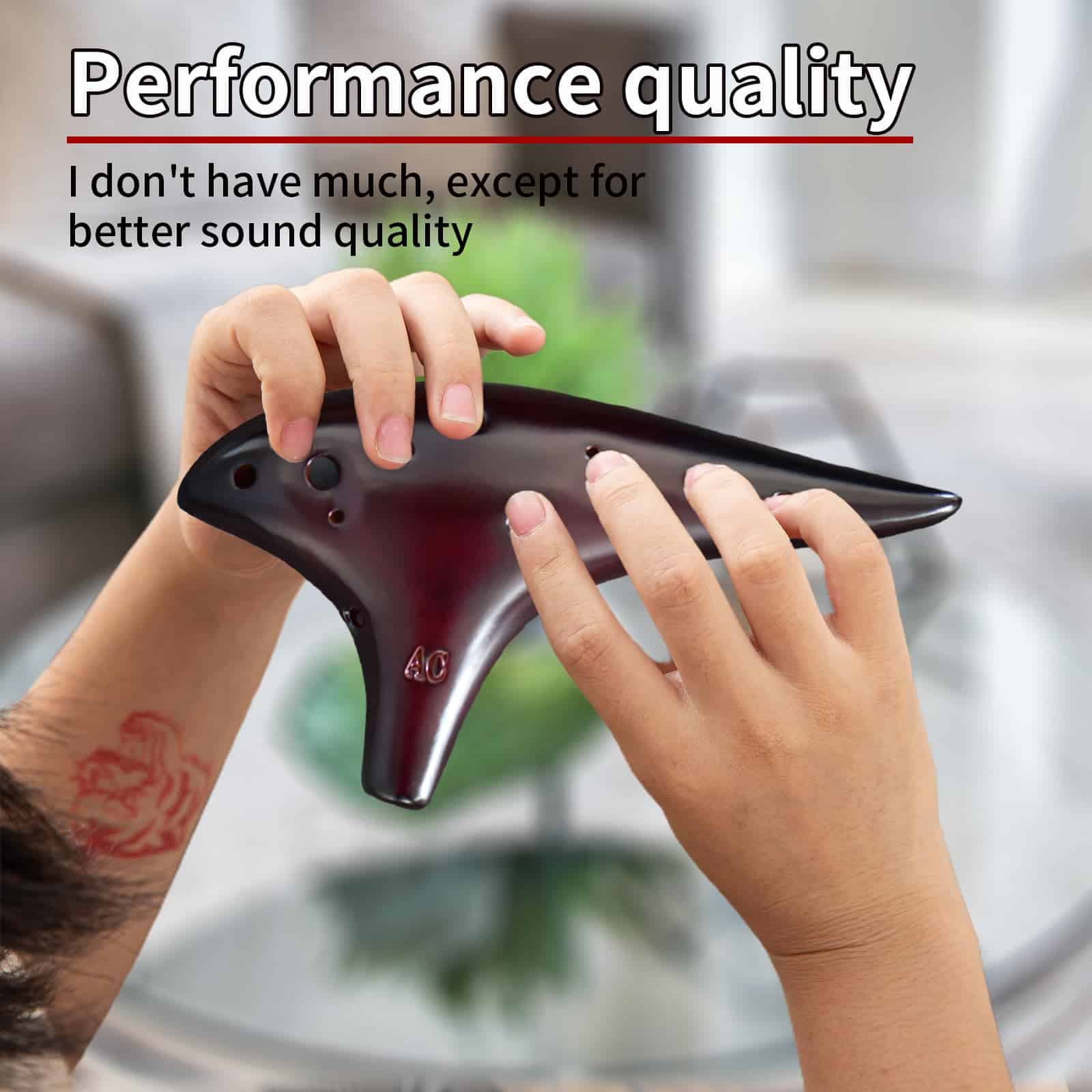 Ocarina de 12 Agujeros en Forma Graciosa de Patata Dulce - Imagen 3