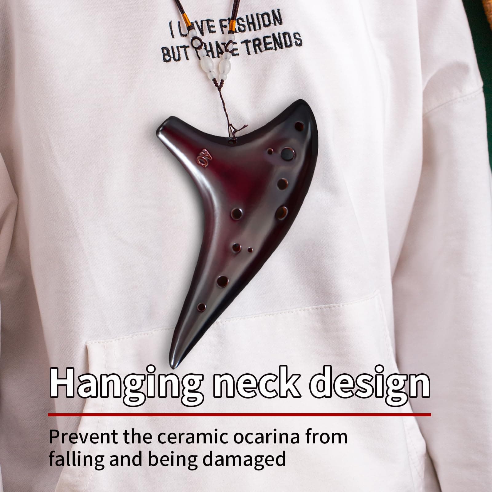 Ocarina de 12 Agujeros en Forma Graciosa de Patata Dulce - Imagen 6