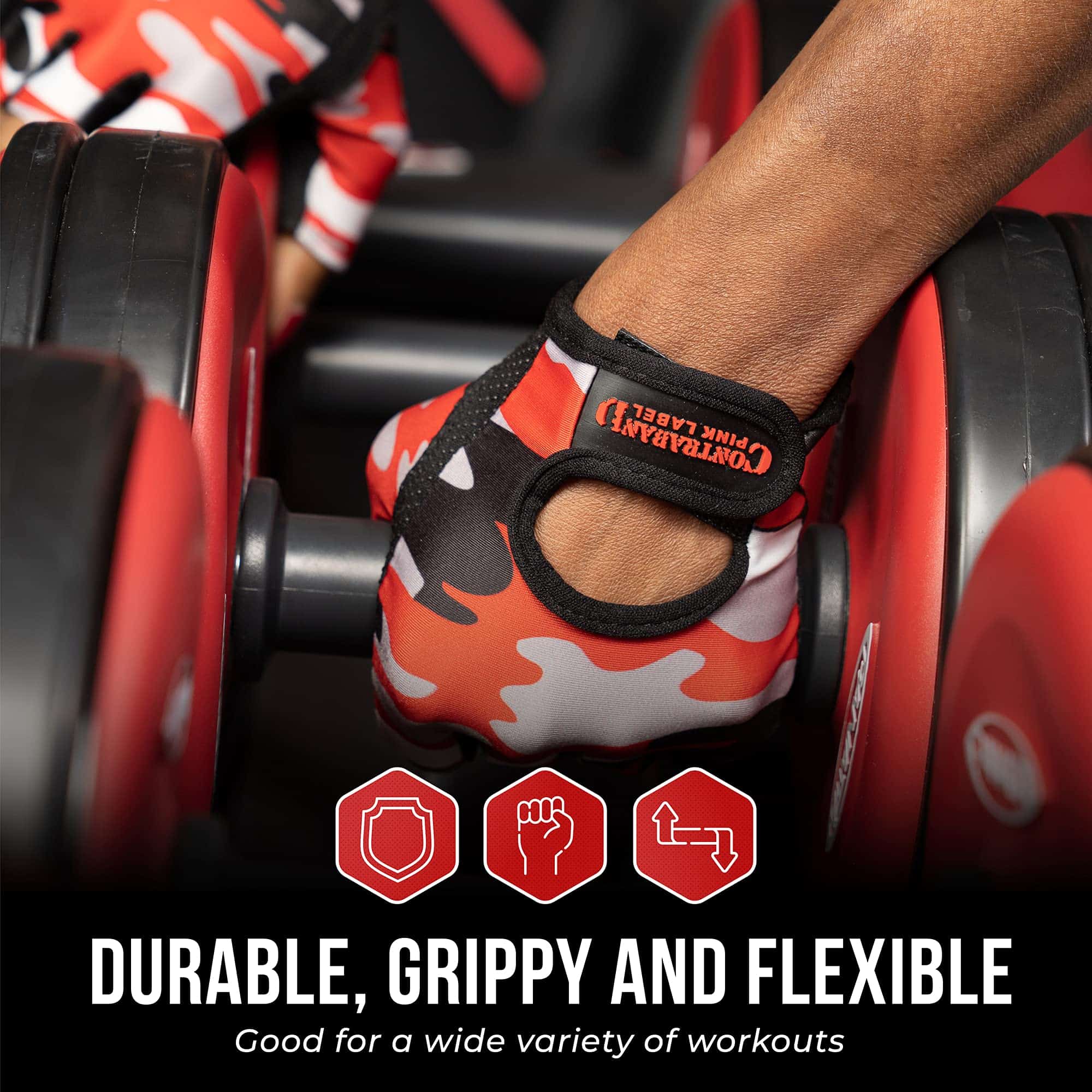 Guantes de Levantamiento y Remo Estampados de Camuflaje de - Imagen 7