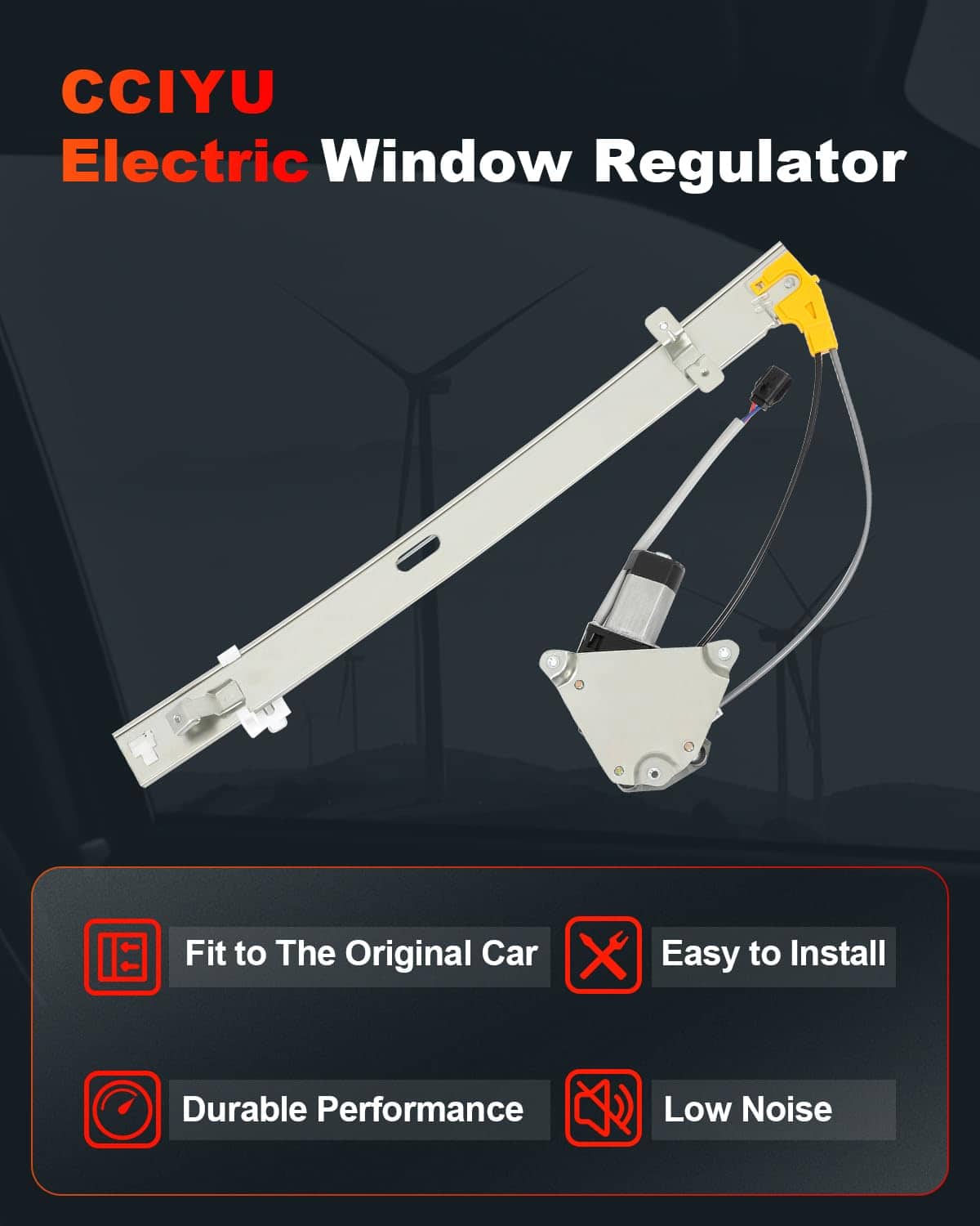cciyu Regulador de Ventana Eléctrica Trasero del Lado del - Imagen 5