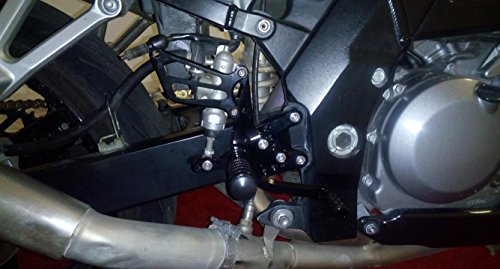 Reposapiés traseros para motocicleta Juego de reposapiés - Imagen 7