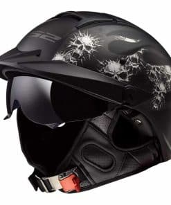 Casco de Media Cara LS2 Helmets Rebellion (Bones - Grande)