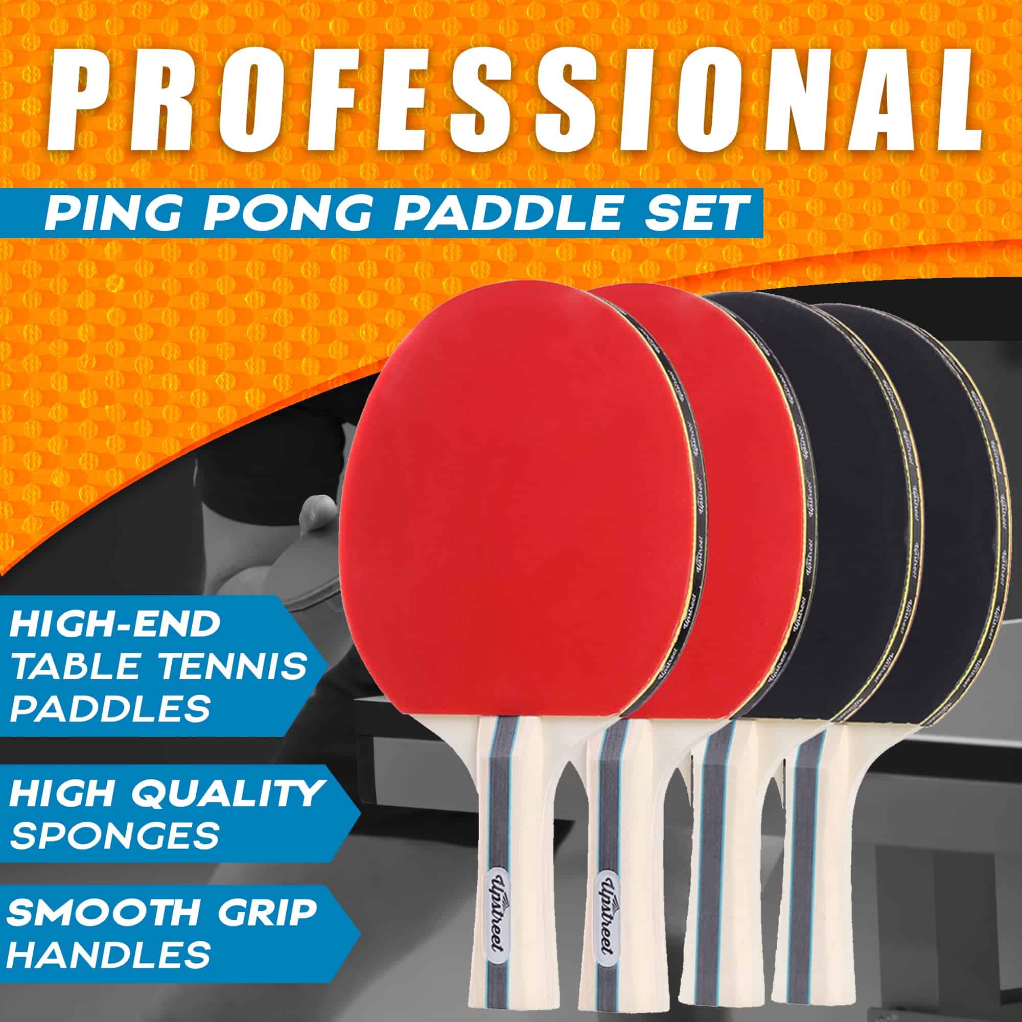 Paletas de Ping Pong de Upstreet - Paletas Profesionales de - Imagen 4