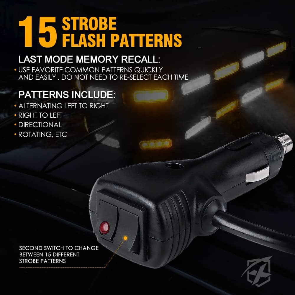 Barra de luces estroboscópicas de emergencia Xprite 27" - Imagen 4