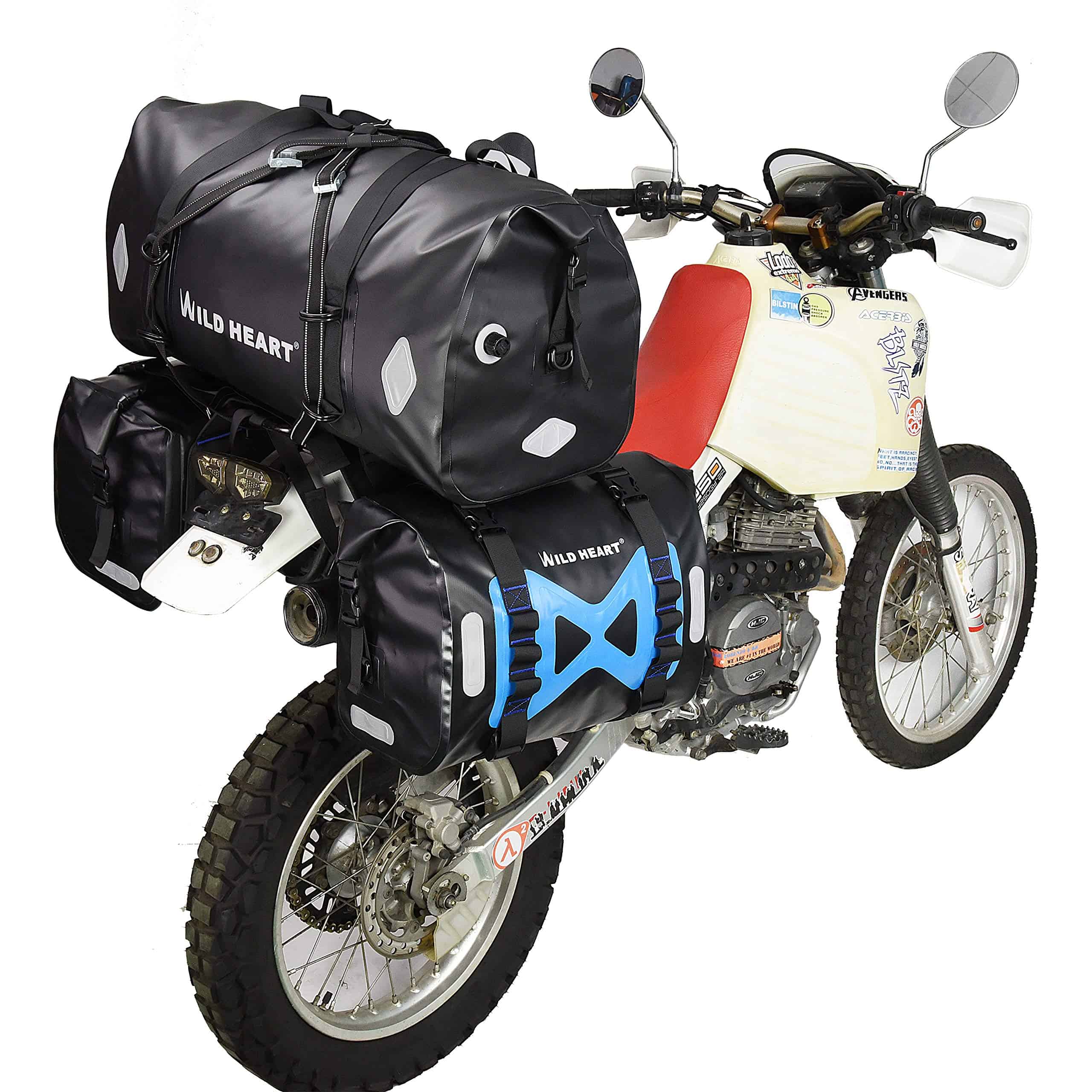 Bolsa Impermeable 55L 66L 77L para Moto para Viajes, - Imagen 3