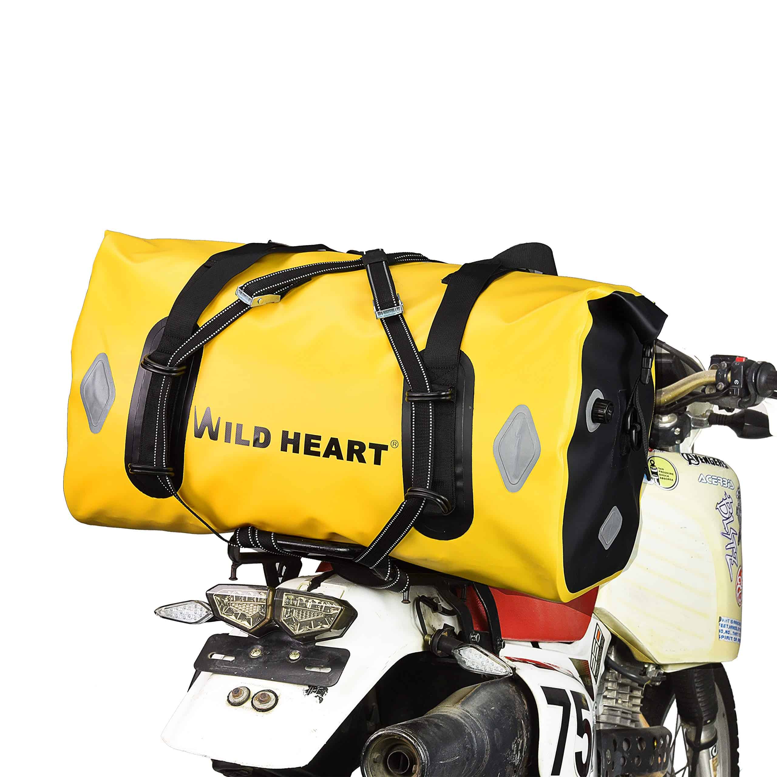 Bolsa impermeable WILD HEART 66L para motocicleta, viajes,