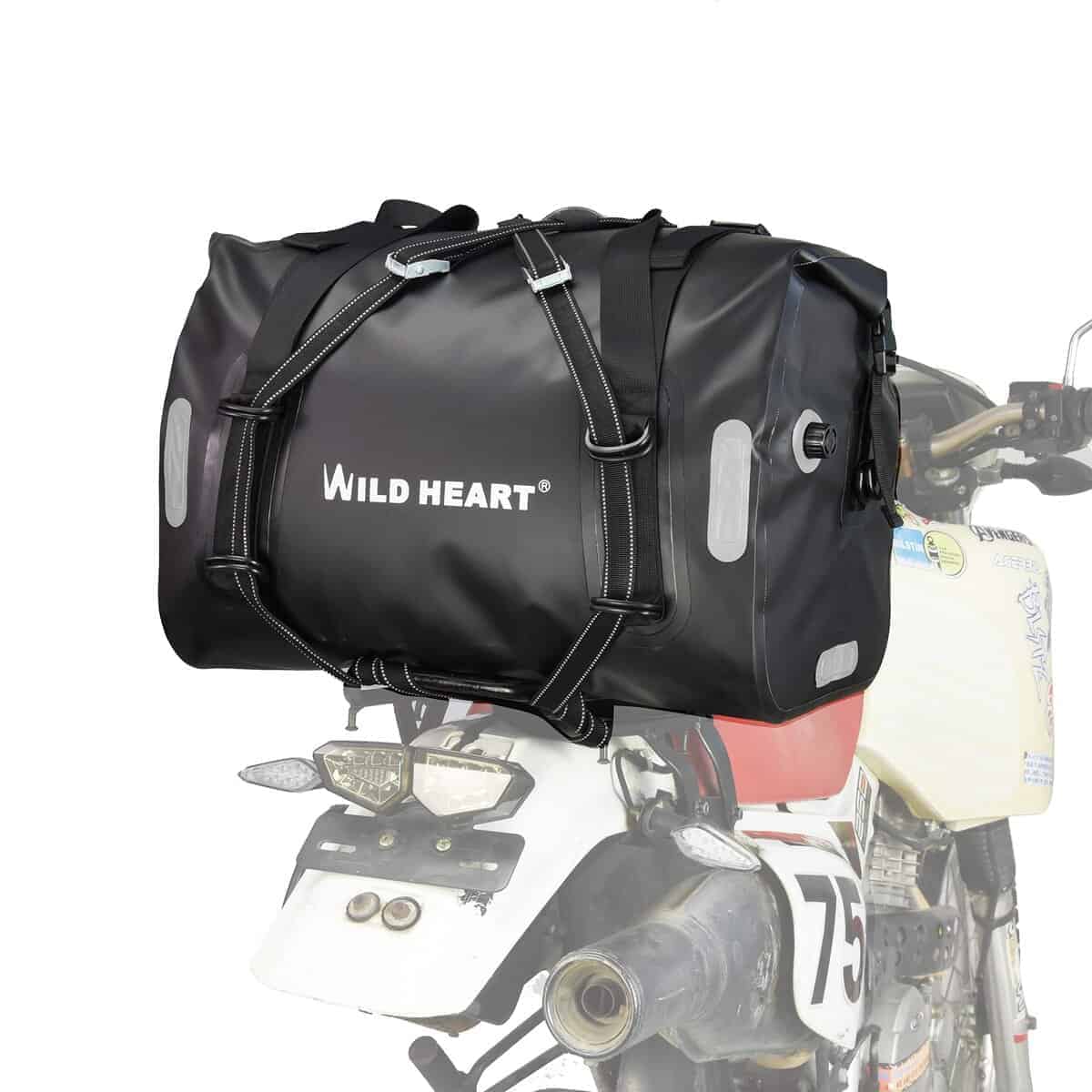 Bolsa Impermeable WILD HEART 55L 66L 77L para Motocicleta