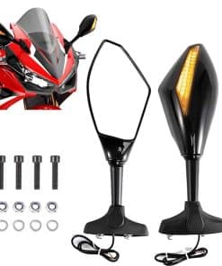 Espejo retrovisor de motocicleta Evomosa con luz