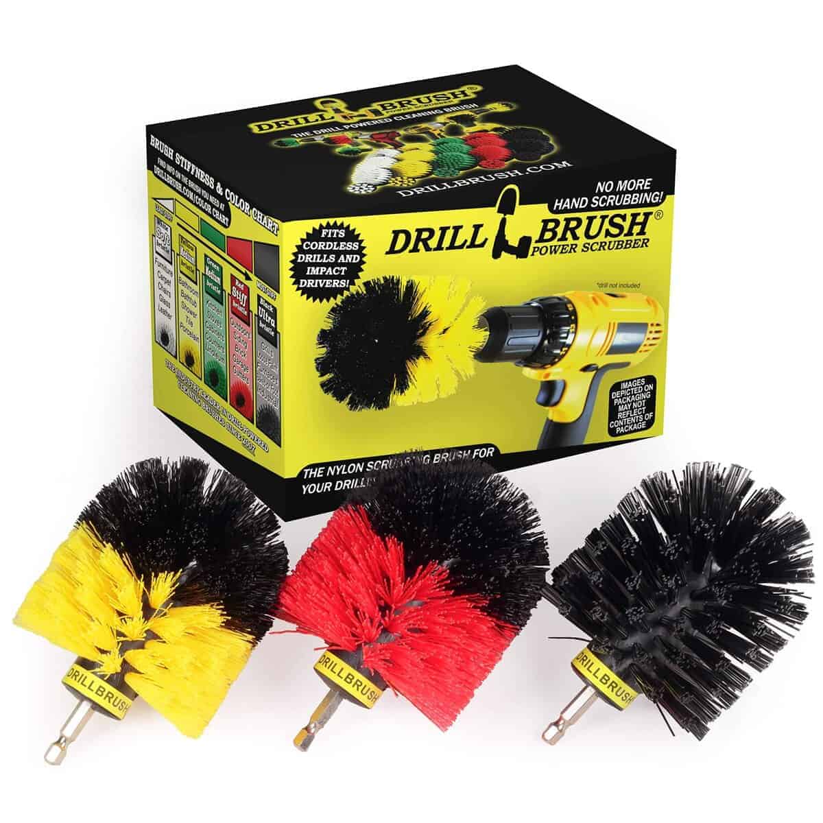 Kit de cepillos de limpieza a motor - Interior - Exterior -