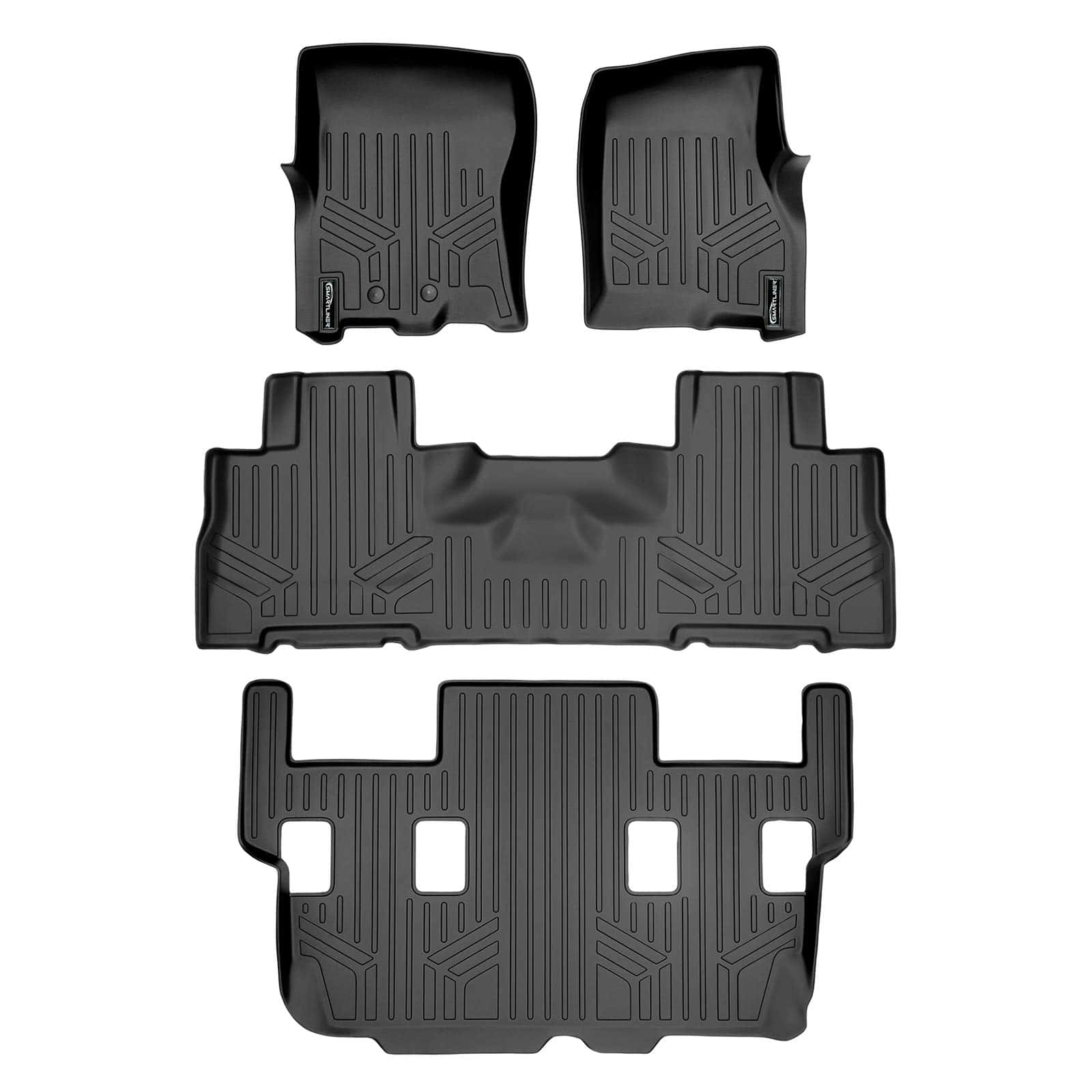 Set de 3 alfombras MAXLINER negras para 2011-2017
