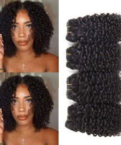 Paquetes de Cabello Rizado Brasileño Cabello Humano