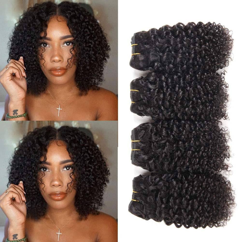 Paquetes de Cabello Rizado Brasileño Cabello Humano