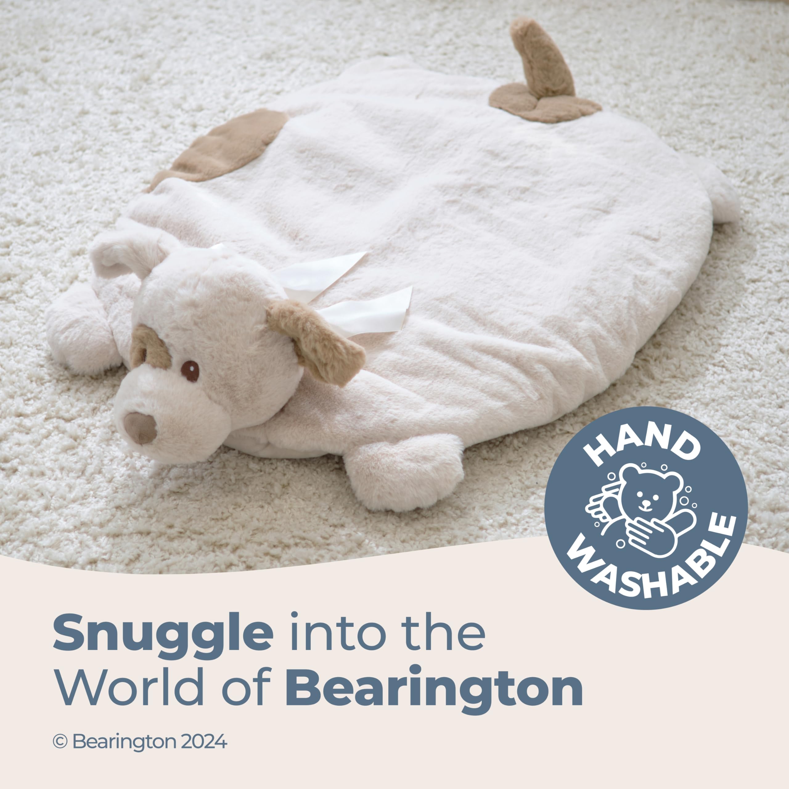 Cobija de Juego Bearington Baby Lil' Spot, Perrito Beige de - Imagen 4