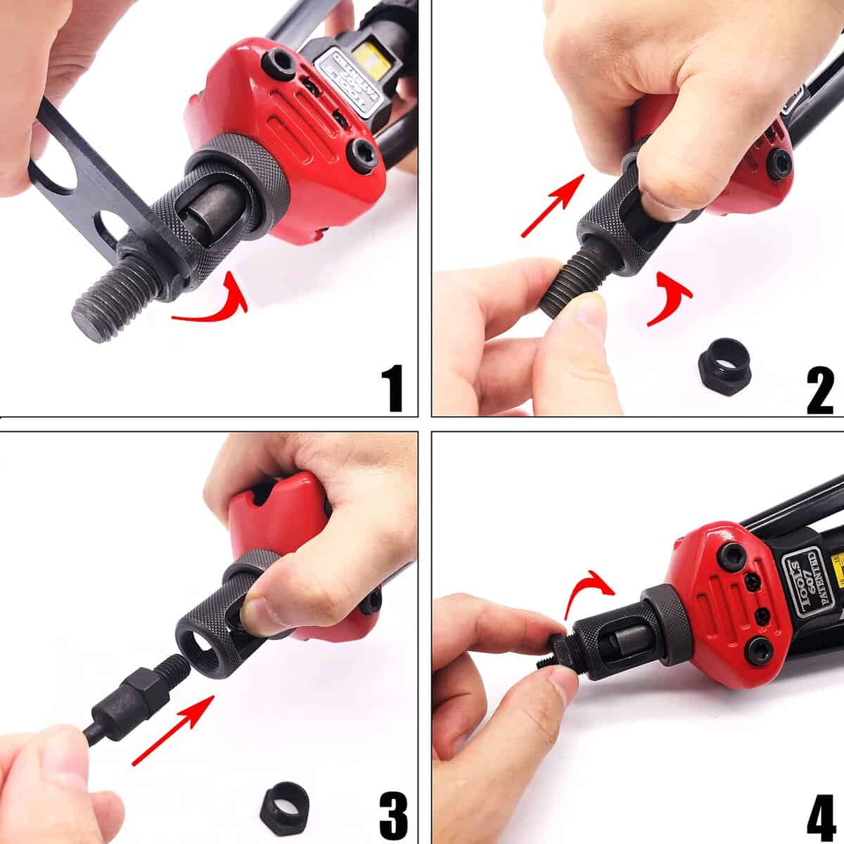 Herramienta de Tuerca de Remache ZIOJOVK de 16 Pulgadas, - Imagen 7