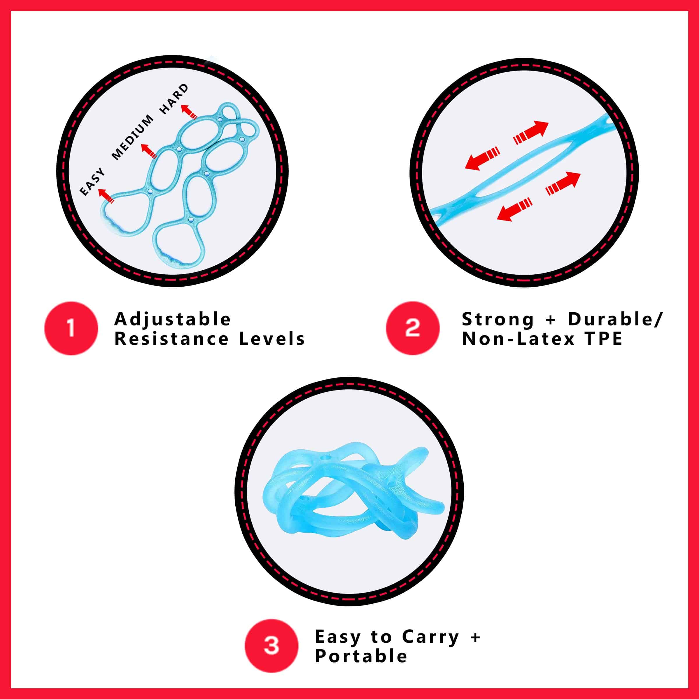 Banda de Resistencia para Caminar en Casa 7 Anillos - Imagen 6