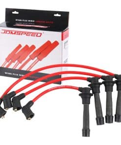JDMSPEED Nuevo Juego de Cables de Bujía de Encendido Rojos