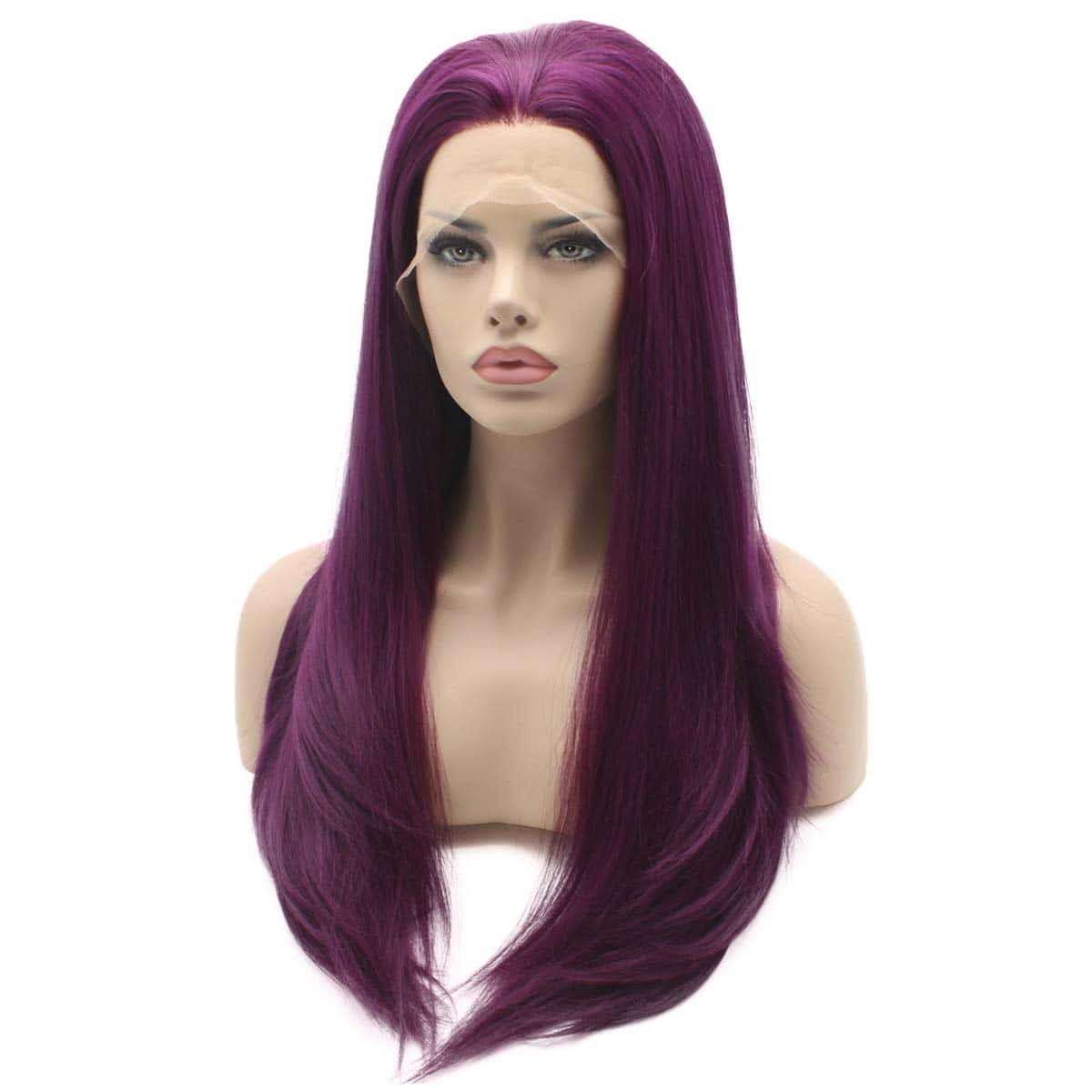 Pelucas Sintéticas de Encaje Lushy Hair Recto Largo de 24 - Imagen 4