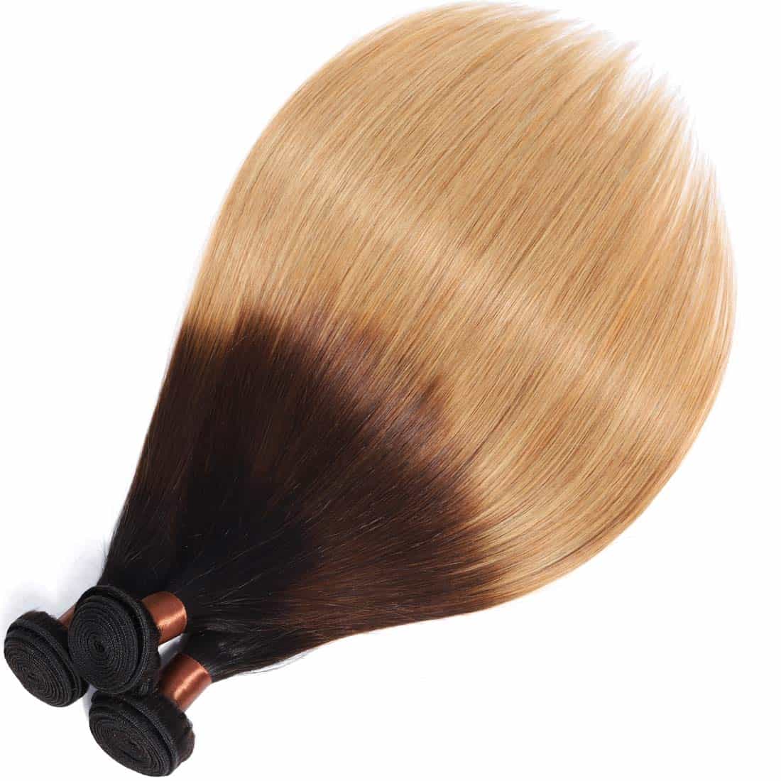 Paquete de Cabello Virgen Ombre de Arándano Brasileño - - Imagen 5