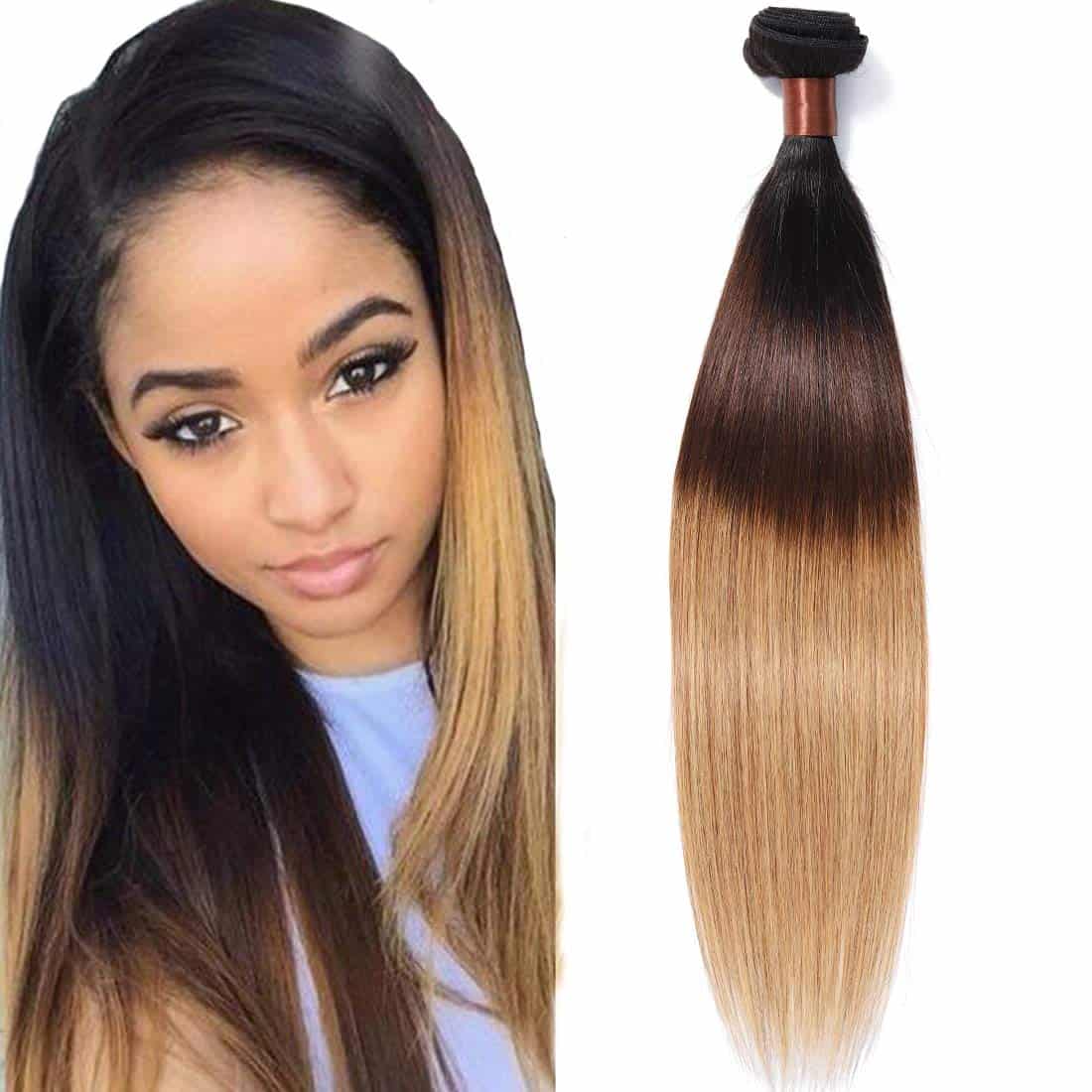 Paquete de Cabello Virgen Ombre de Arándano Brasileño -