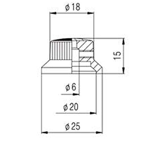 KAISH 4x Botones de Tapón de Pomo de Guitarra Bajo de Top - Imagen 3