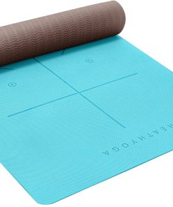 Tapete de Yoga ecológico antideslizante -Turquesa