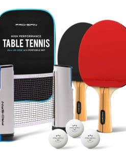 PRO SPIN Set de Ping Pong Todo en Uno - Red de Ping Pong