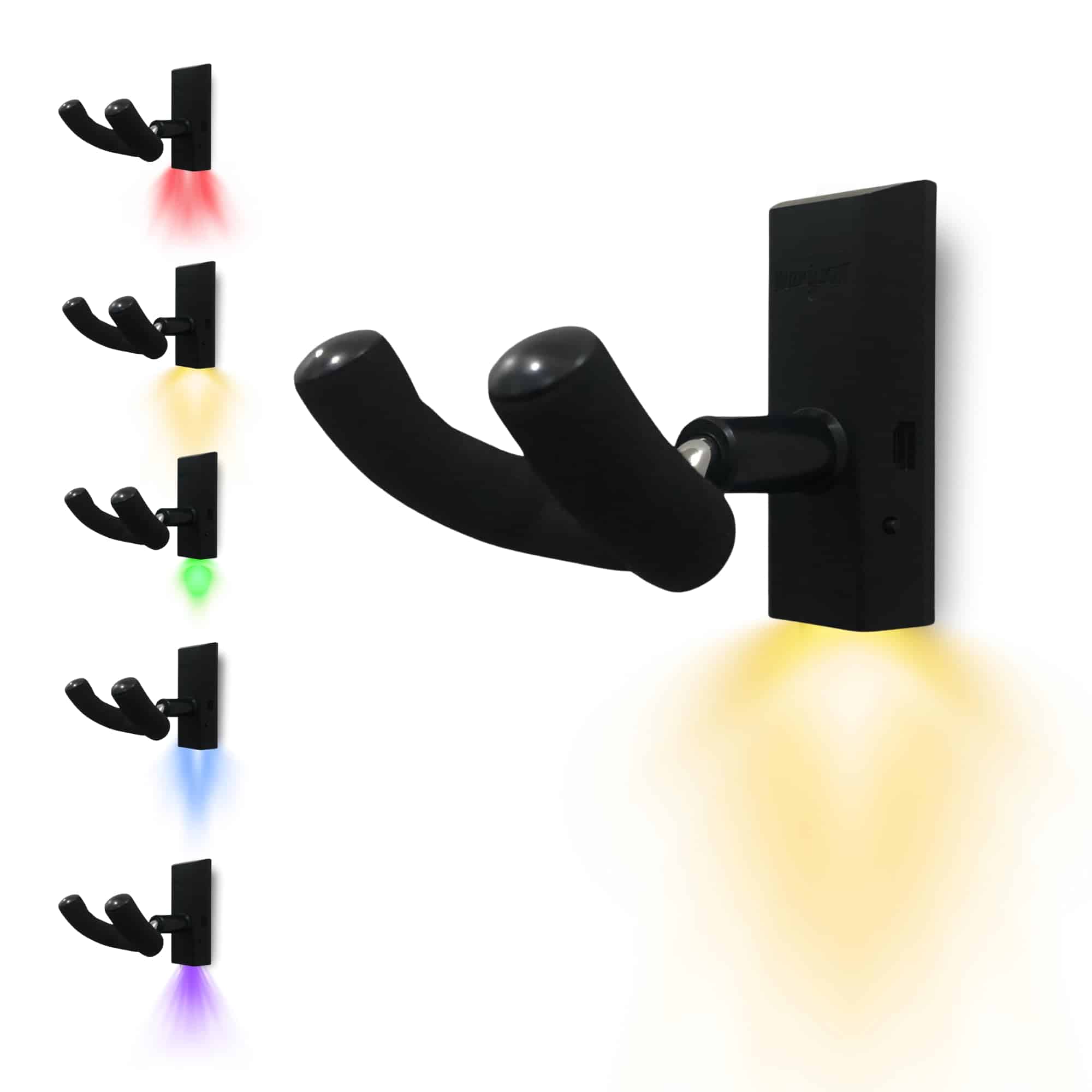 Soporte de Pared para Ukulele con Luz Muziclight Ajuste