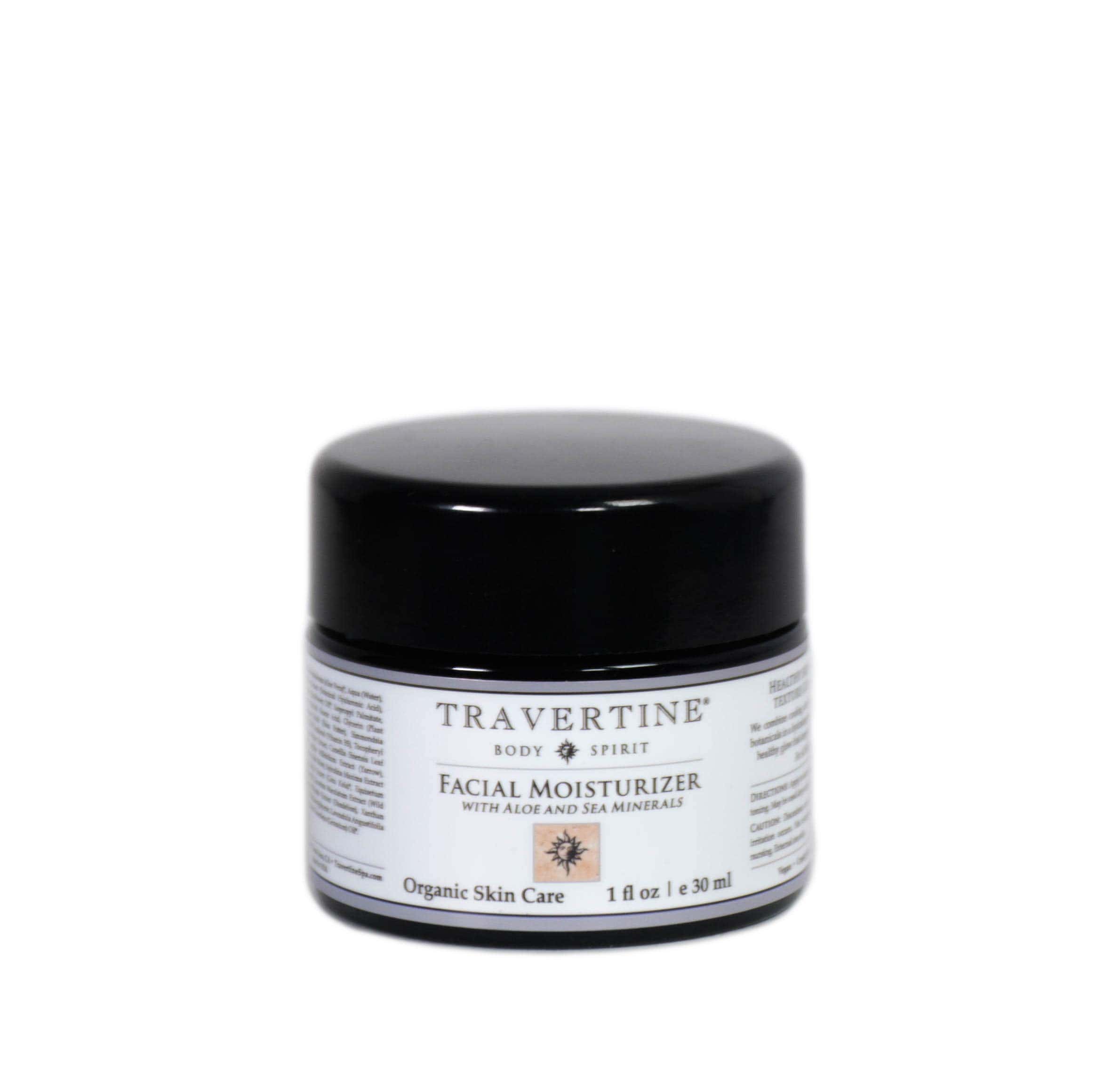 Hidratante Facial Travertine Spa con Aloe y Minerales