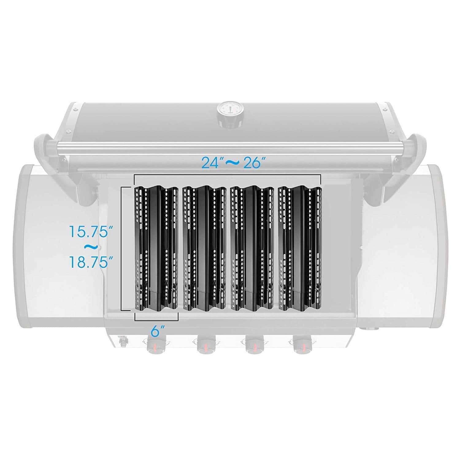 Set de Cuatro Brinkman 6� Extra Ancho, Ajustable Universal - Imagen 5