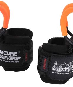Ganchos de Levantamiento de Pesas con Muñequeras Pesadas