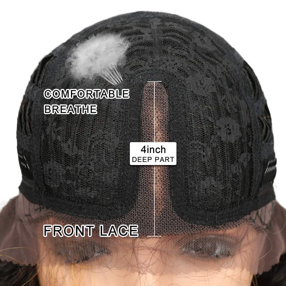 Pelucas de Encaje Joedir 30'' Ondulado Largo Pelucas - Imagen 10