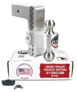 Enganche de Remolque Weigh Safe 180 grados - -Plata