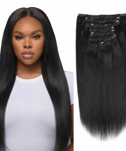 Extensiones de Cabello Humano Rizado de Clip Sassina con