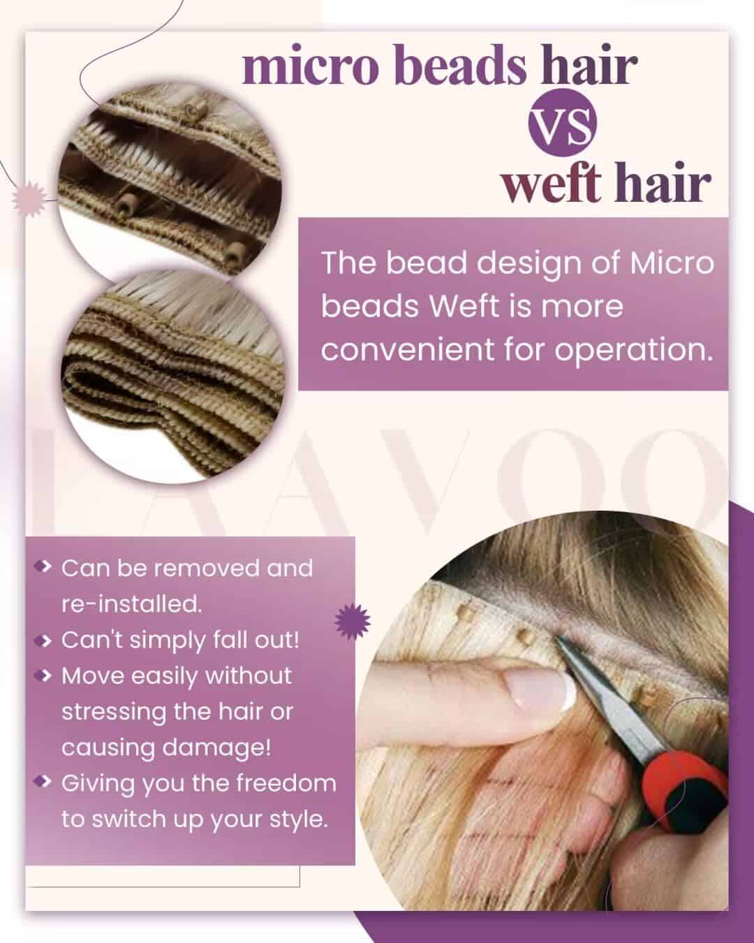 Extensiones de Cabello con Hilos Bead de LaaVoo Cabello - Imagen 4