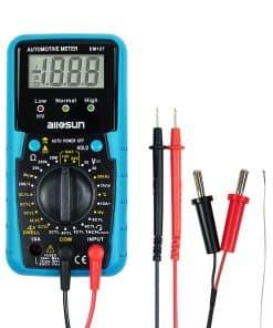 Multímetro Automotriz allsun DMM DC Volt Ohm Temp Frequency