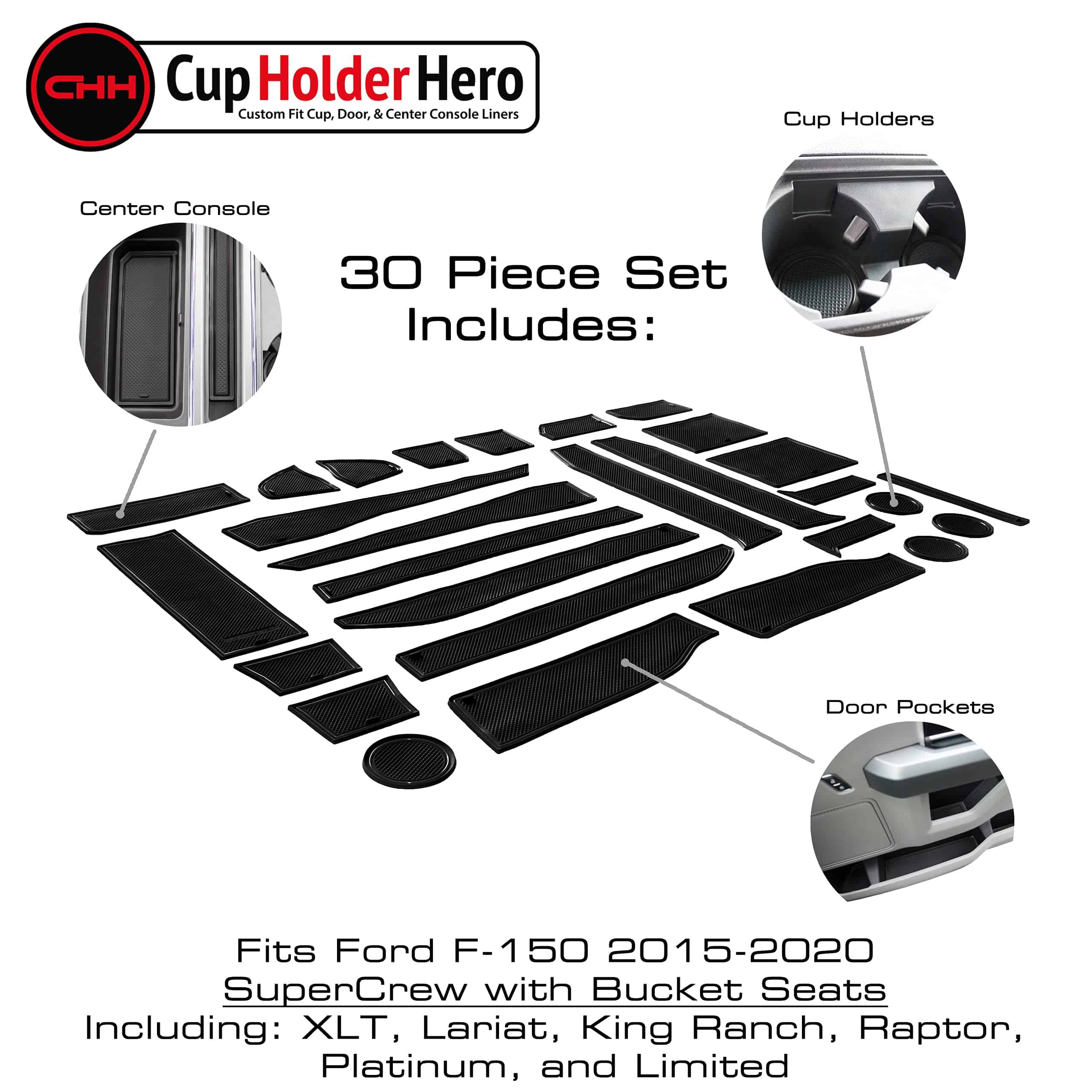 CupHolderHero Compatible con Ford F150 Accessories - Imagen 4