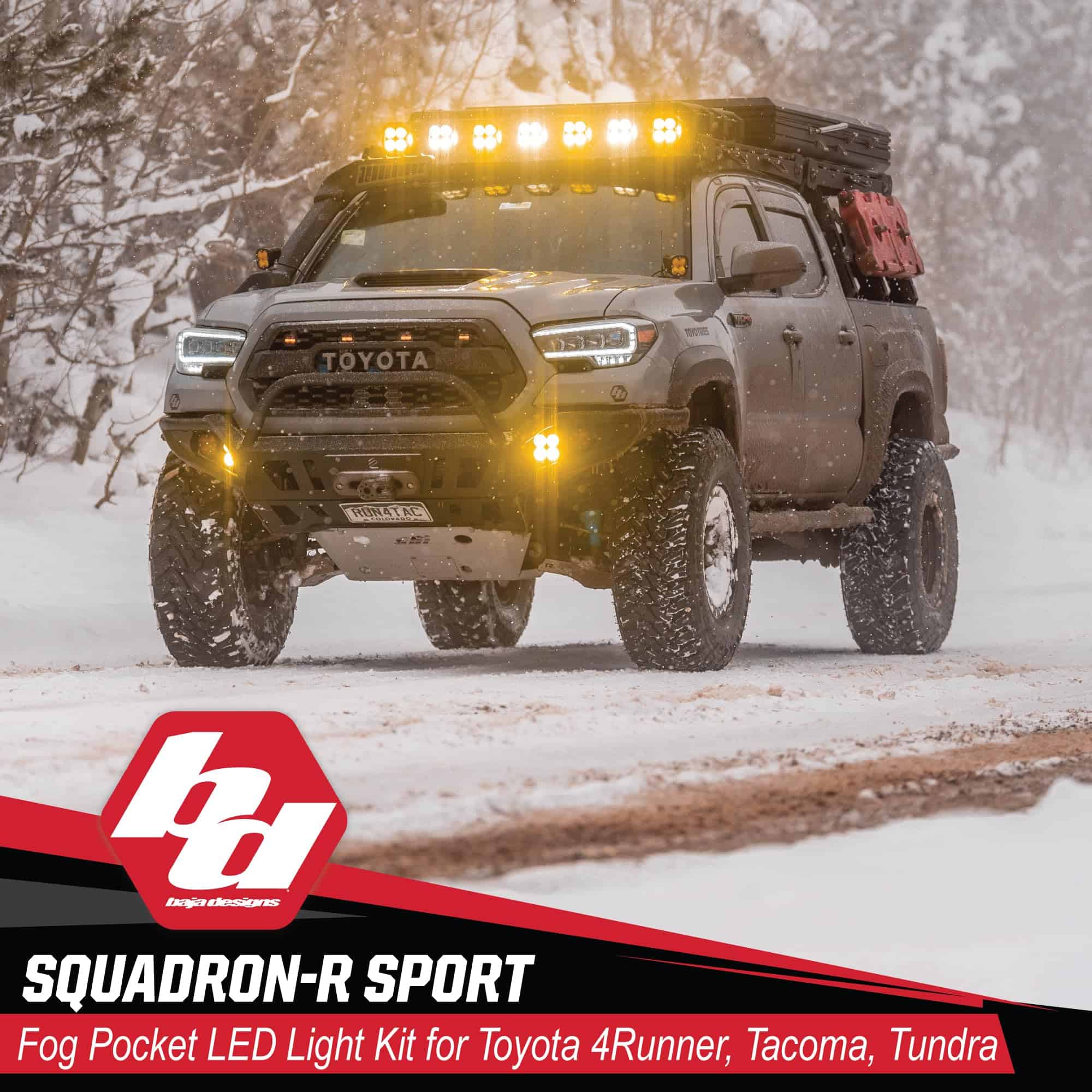 Faros de Niebla Baja Designs 447125 Negro/Plata (Toyota, - Imagen 4